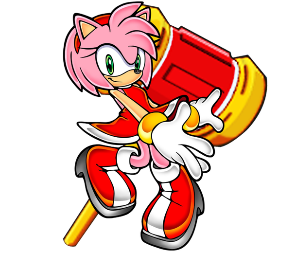 I looked Amy's hight on the fandom Sonic wiki and it says she's 2